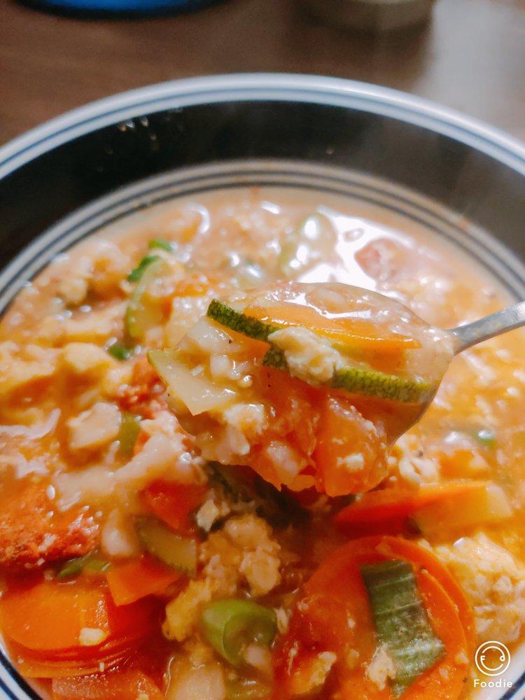 西红柿鸡蛋疙瘩汤