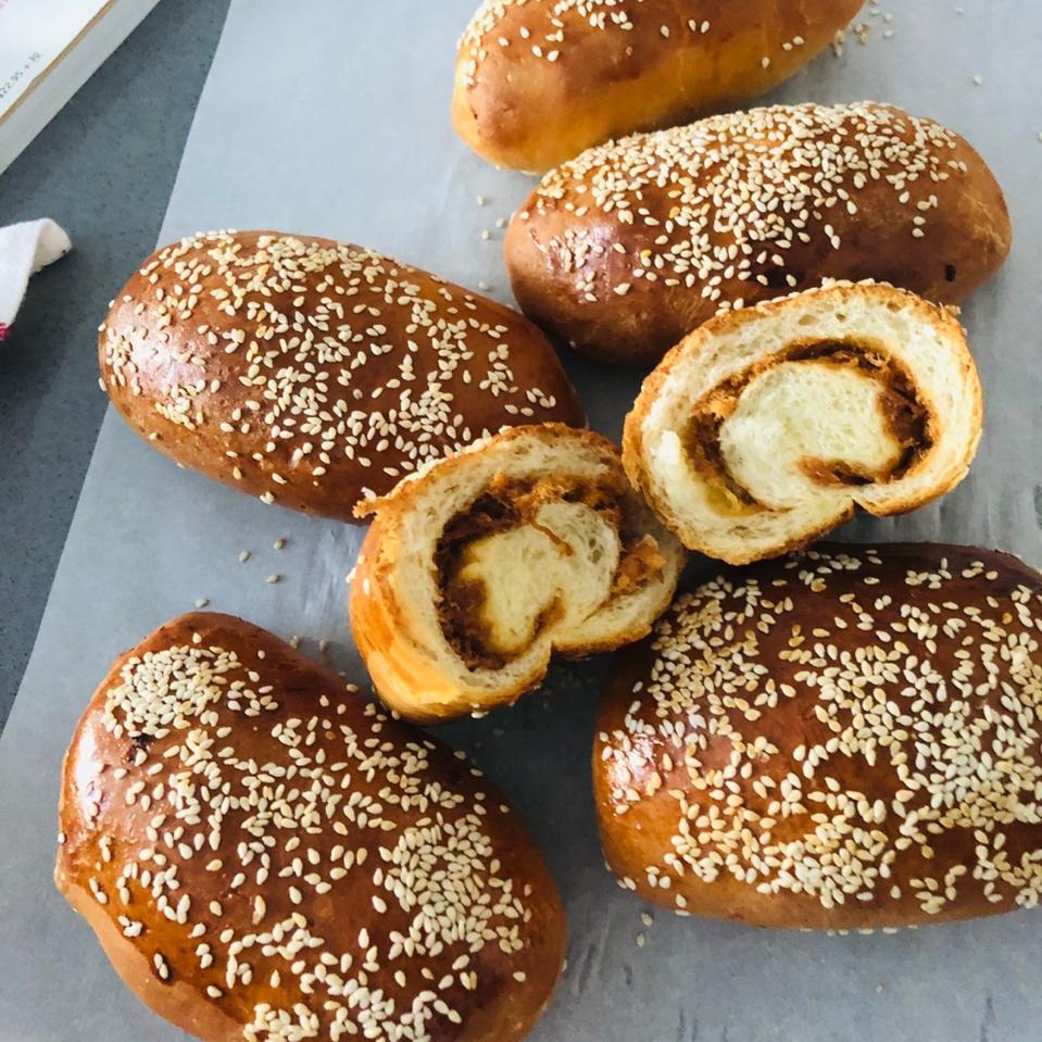 超好吃的肉松面包