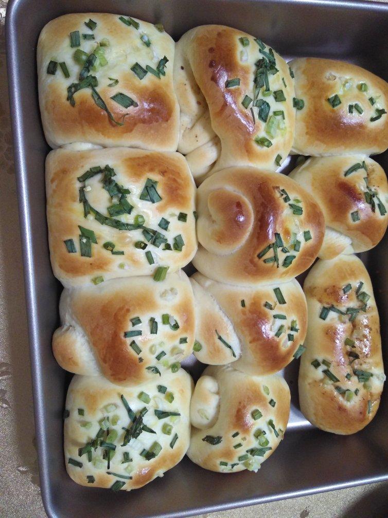 香葱肉松芝士面包（淡奶油消耗）