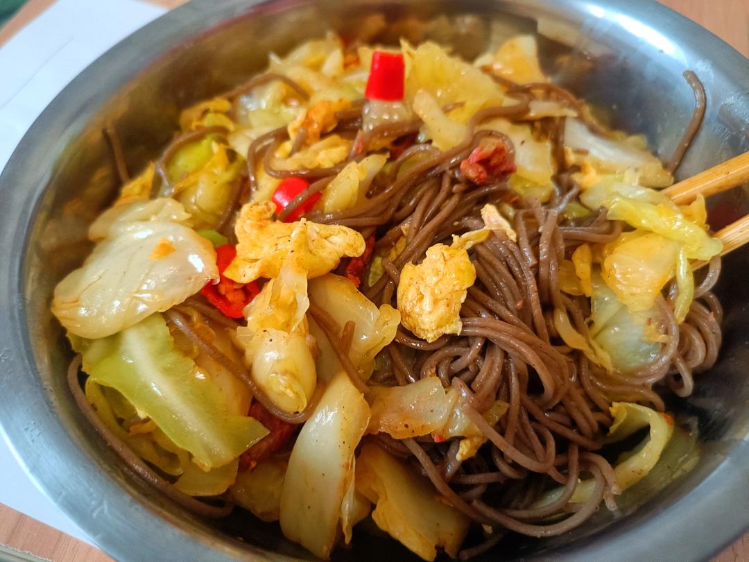一人份炒荞麦面（懒人版）