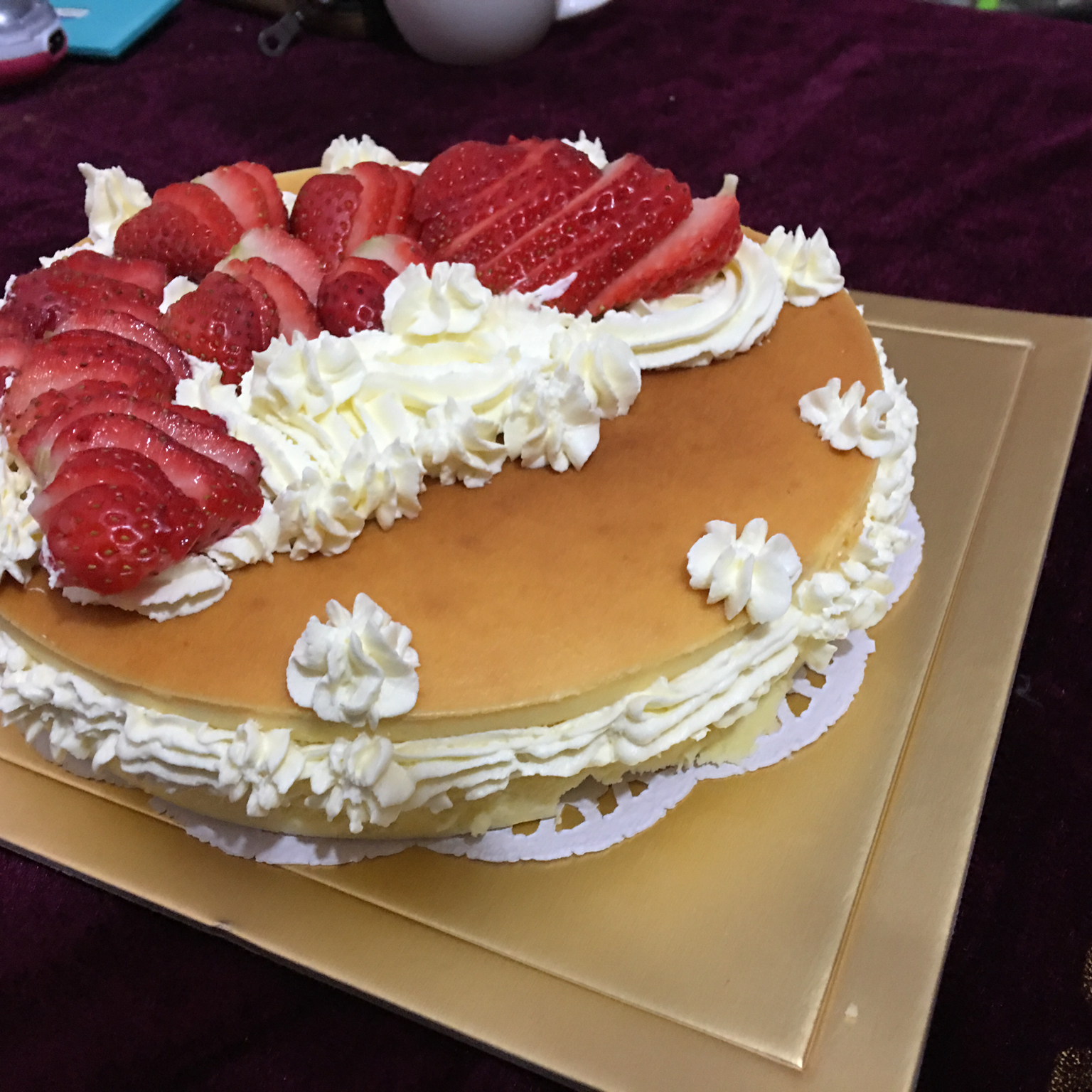 轻乳酪芝士蛋糕6寸#皮黑森林#