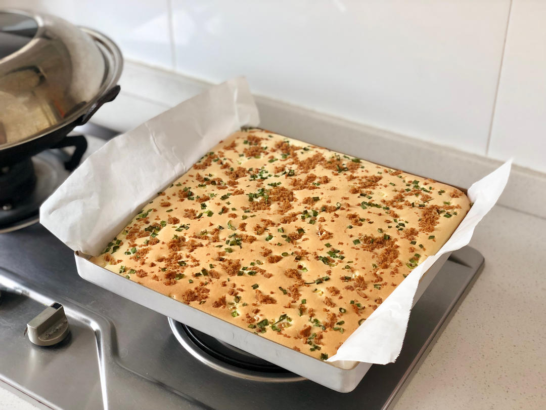 香葱肉松肥蛋糕卷～