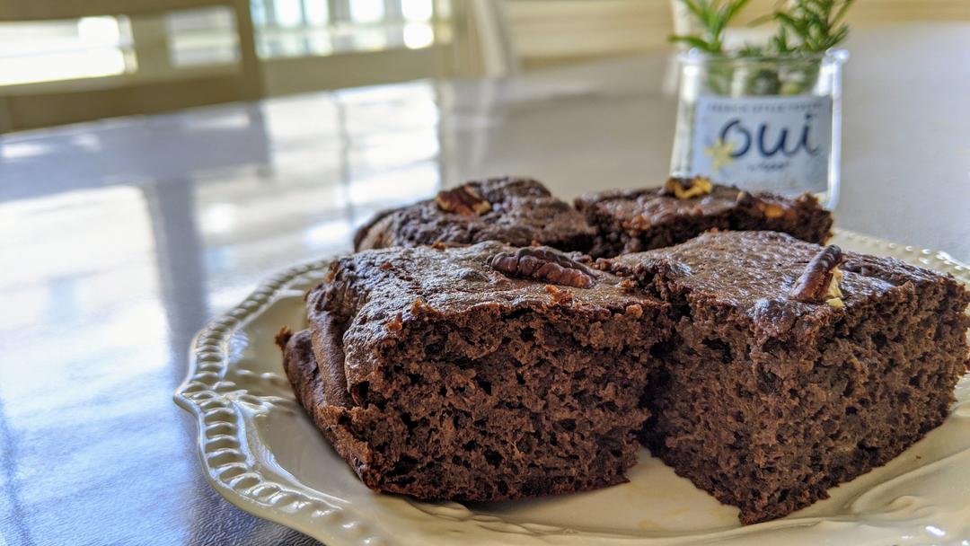 【无油无糖减脂超好吃】布朗尼蛋糕 Fudgy Brownie