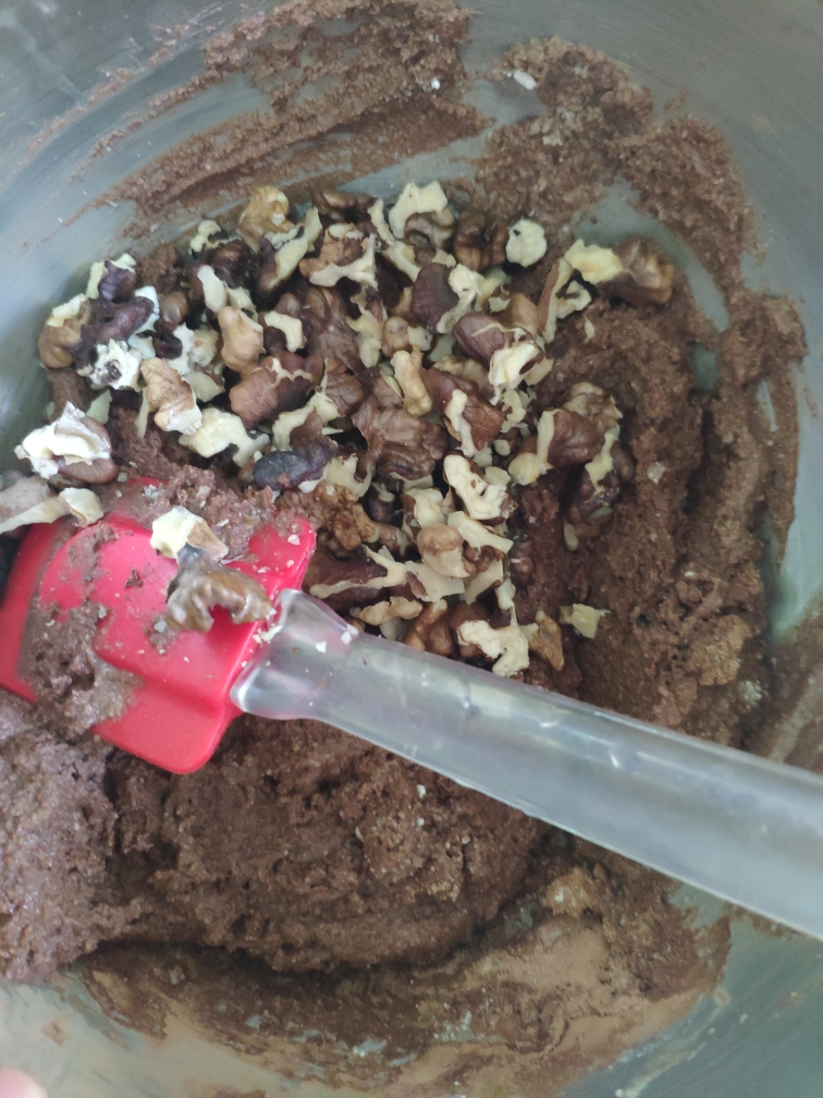 【低碳低脂无麸质】椰香豆腐巧克力布朗尼（全程手打）的做法 步骤7