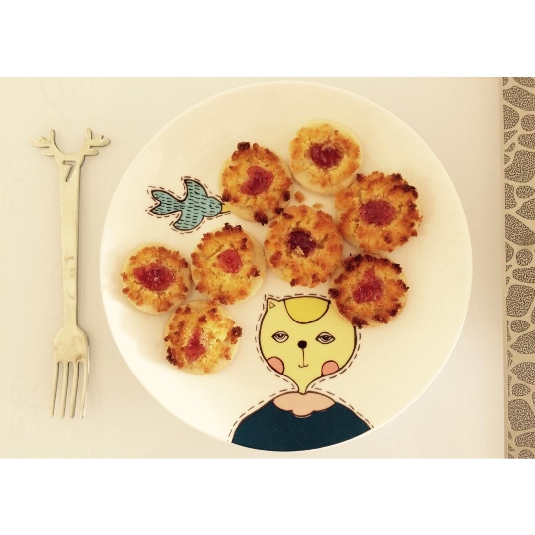 草莓酱曲奇饼干