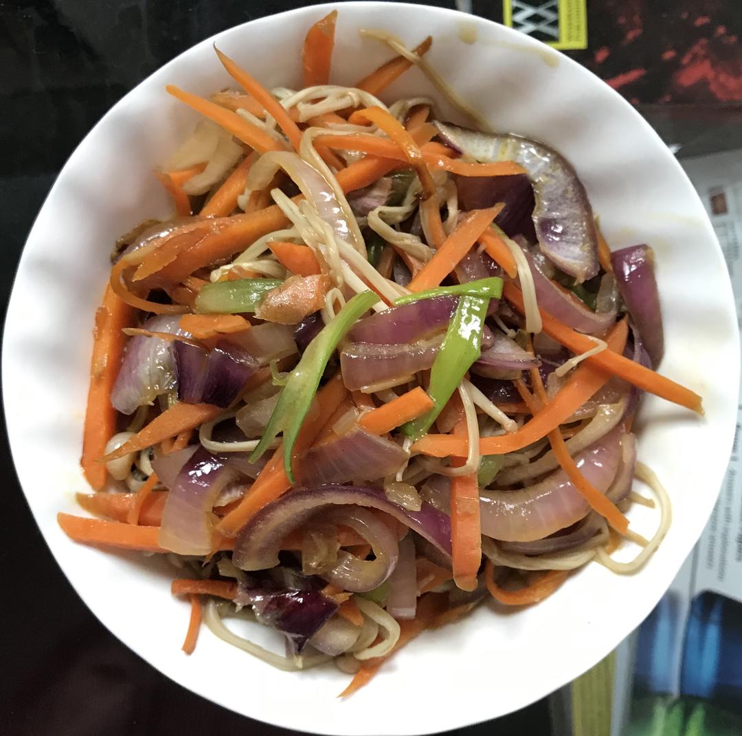 素炒金针菇