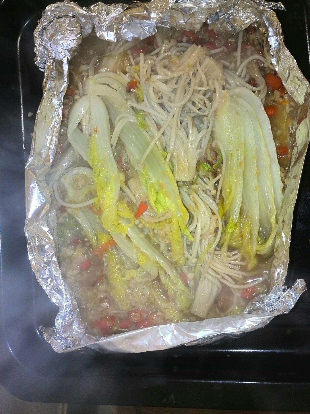 锡纸金针菇/娃娃菜