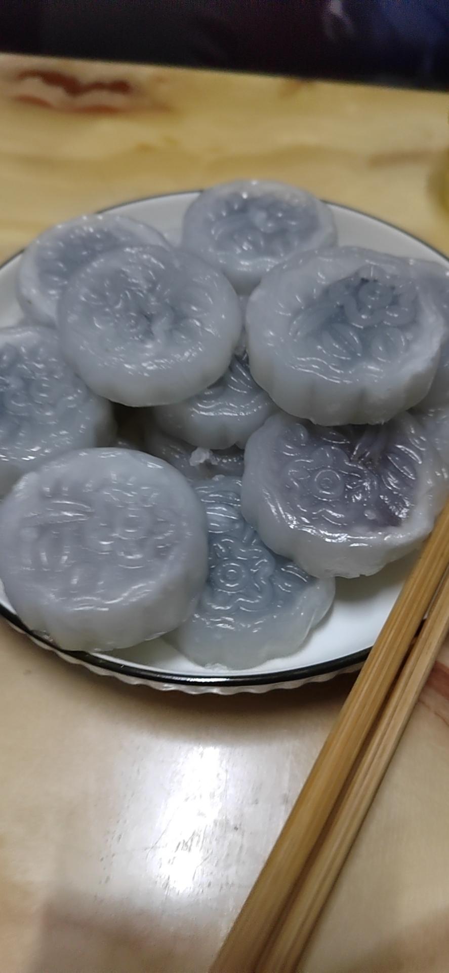 广东经典点心-豆沙水晶饼