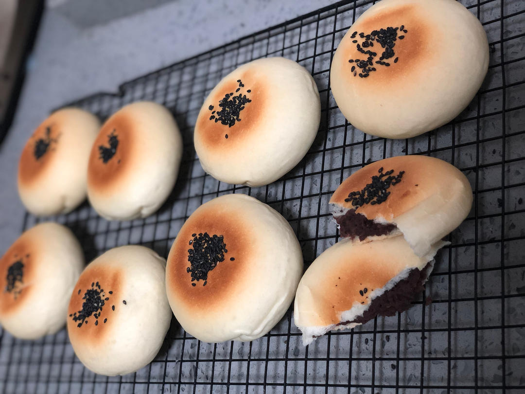 🌈早餐最爱！比棉花还柔软的日式豆沙面包