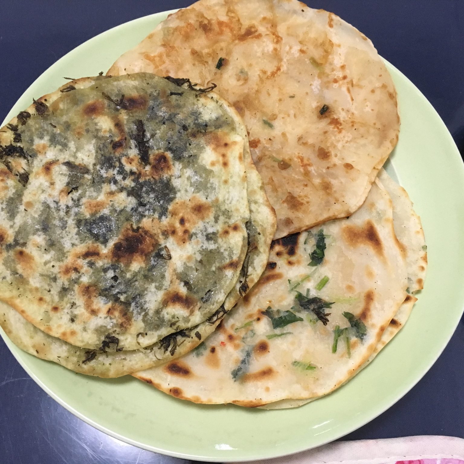 饺子皮葱油饼
