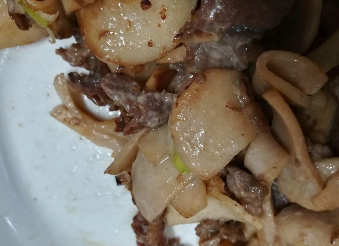 杏鲍菇炒牛肉