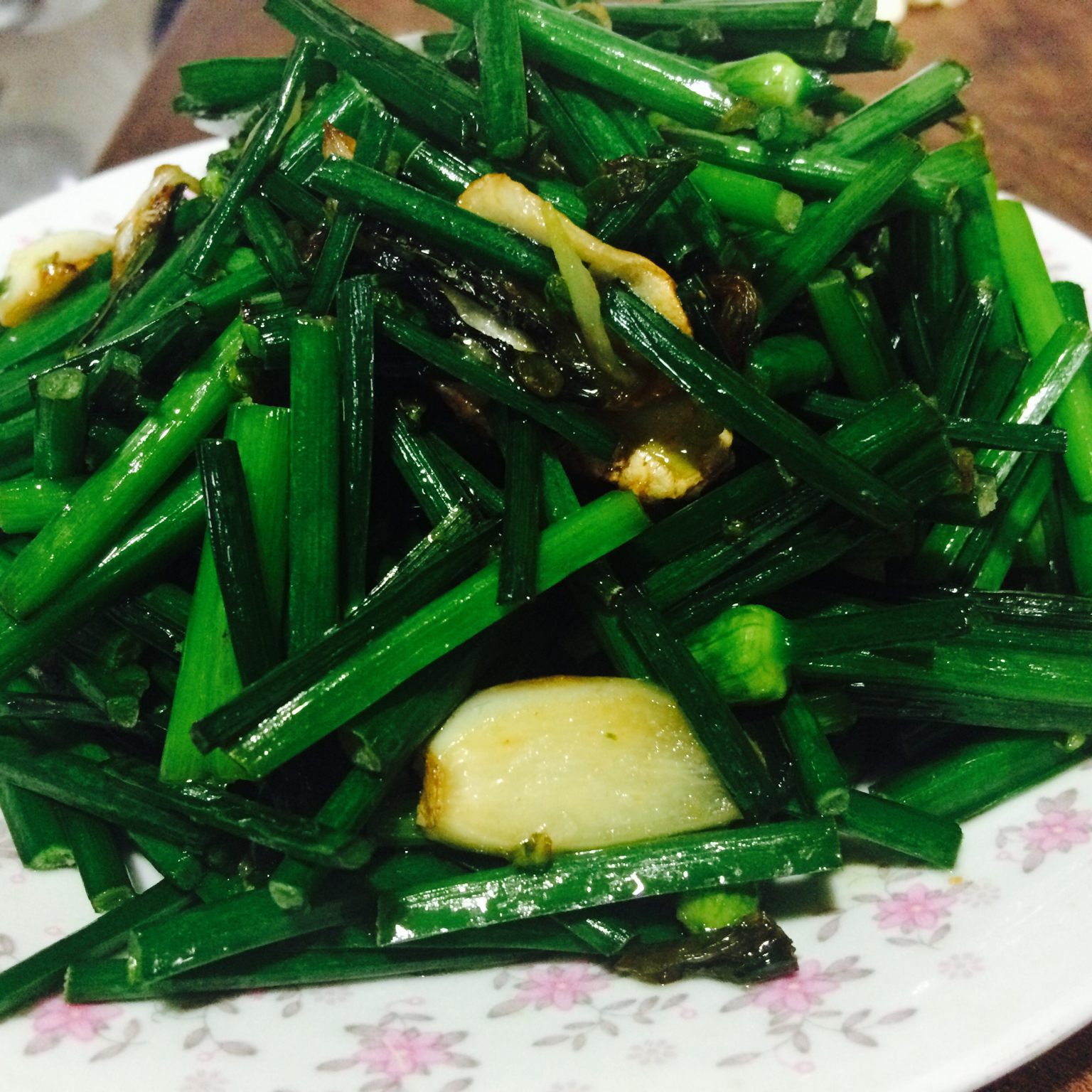 张妈妈的厨房做的清炒韭菜花