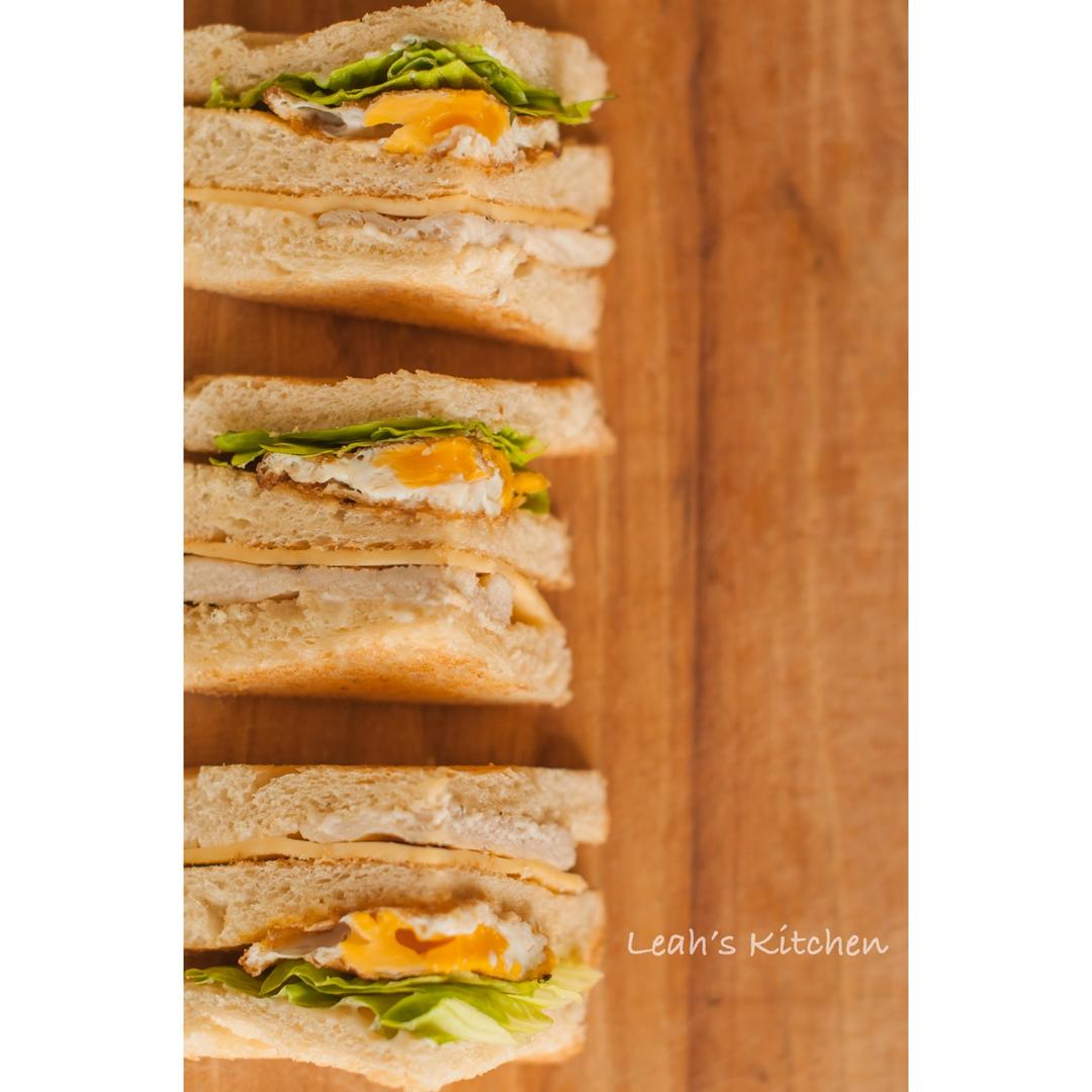 黑椒鸡排三明治