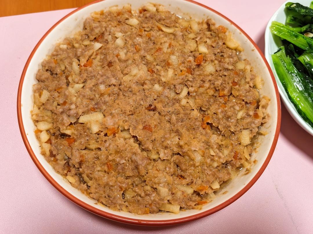 山药蒸肉饼