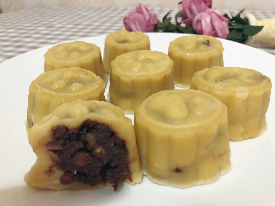 红豆黄米糕的做法