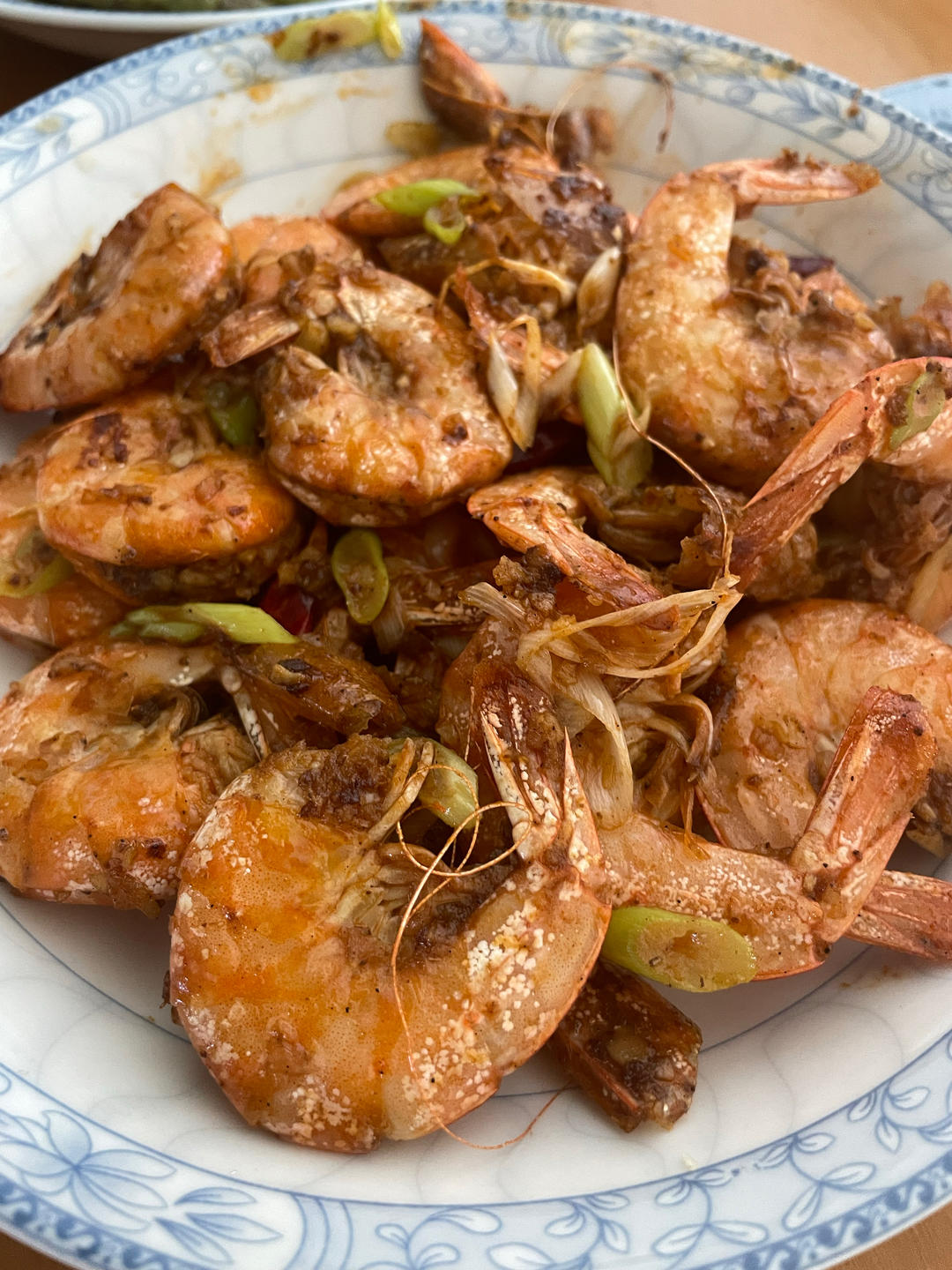 吮指蒜香椒盐虾