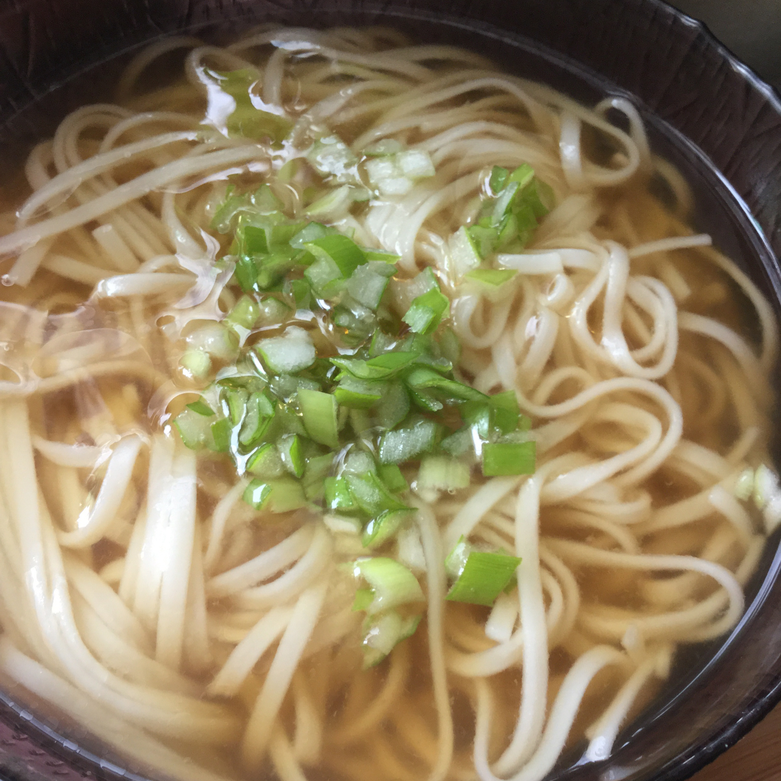 小葱麻油酱油面