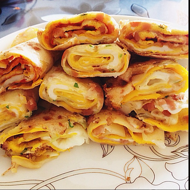 早餐鸡蛋煎饼