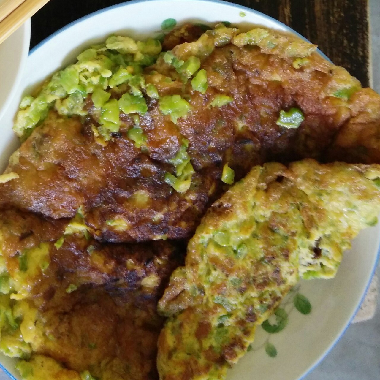 苦瓜蛋饼