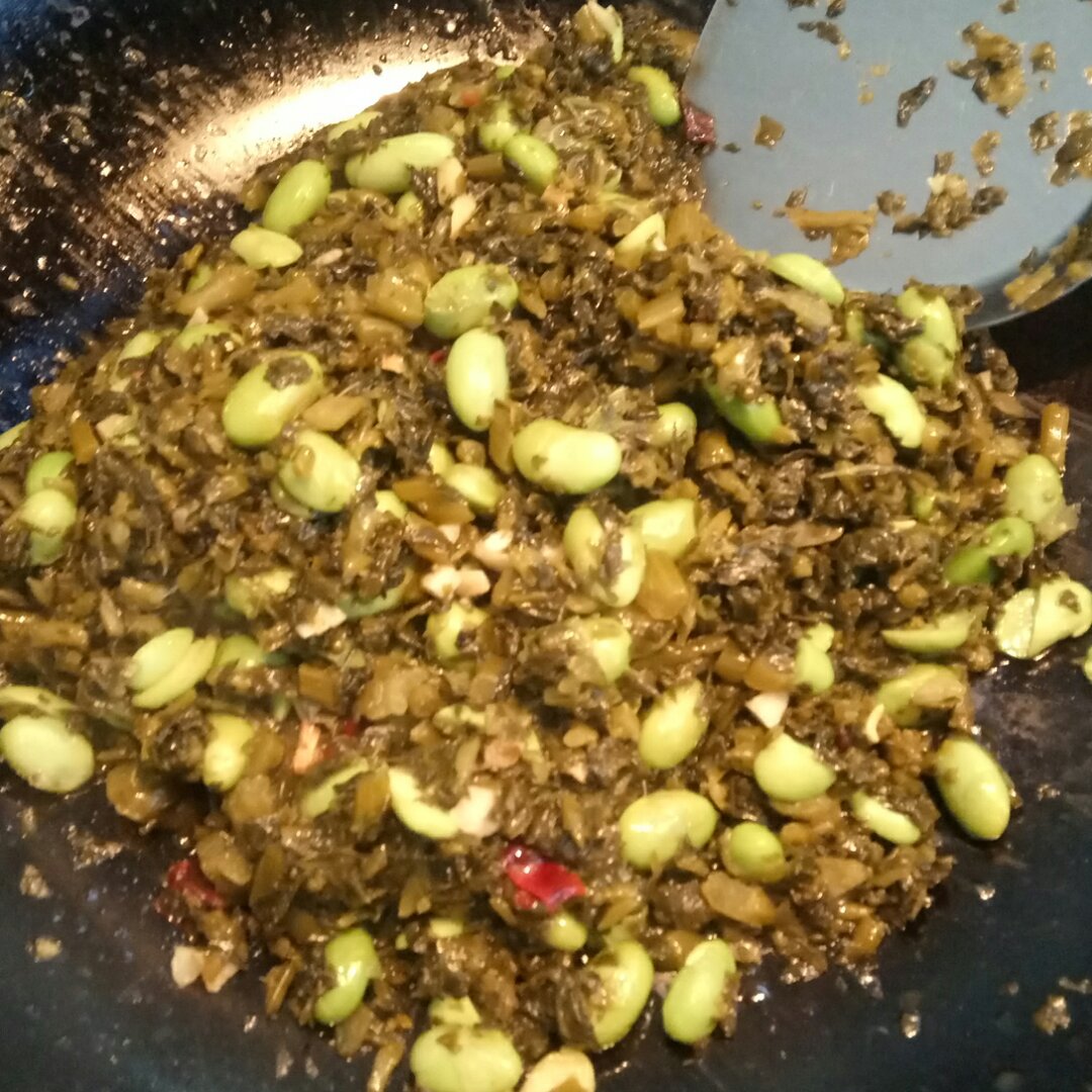 咸菜毛豆子