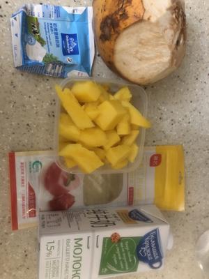 🥭芒果椰汁🥥冻的做法 步骤1