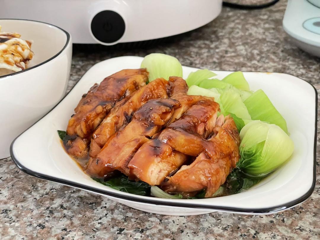 不放一滴油的照烧鸡腿饭