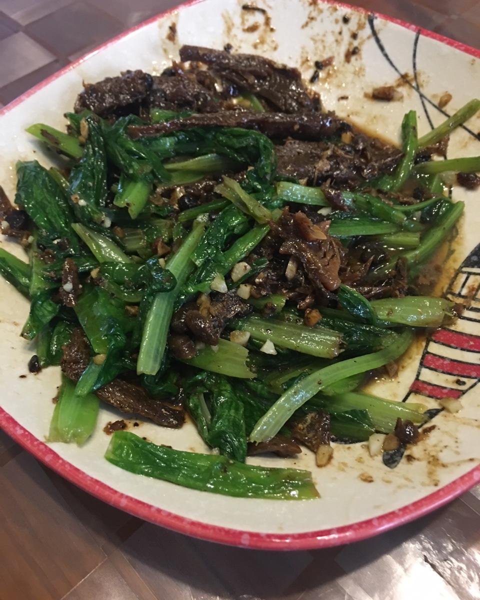 豆豉鲮鱼油麦菜