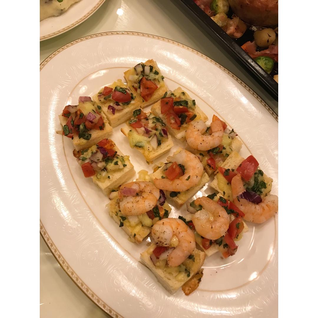 圣诞头盘：意大利bruschetta