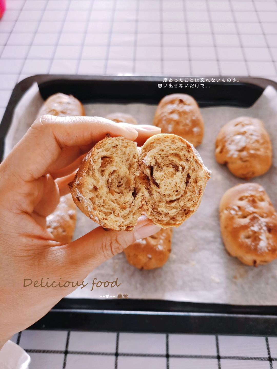 新手手揉，低卡减脂100%黑麦全麦面包