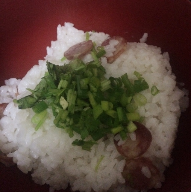 电饭锅版香菇腊肠饭