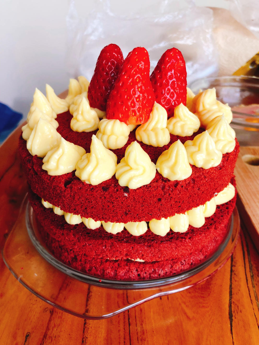 红丝绒蛋糕 | 无需抹面无添加