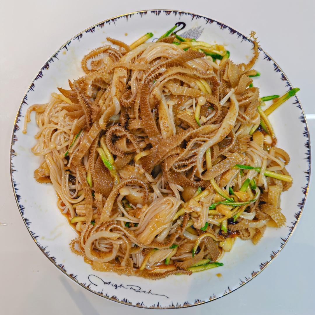 油泼百叶金针菇