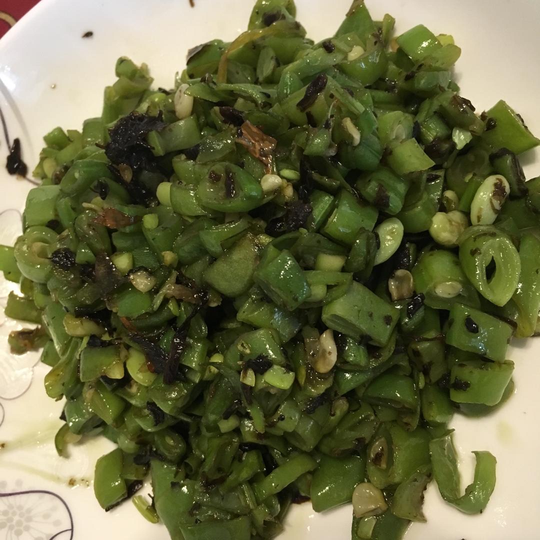 橄榄菜肉末四季豆