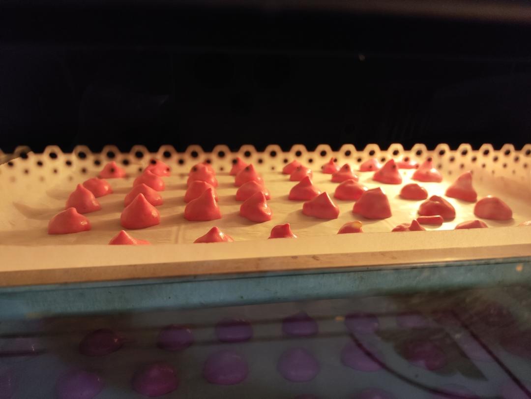 百分之九十九成功的专业版火龙果溶豆做法附蛋白霜打发视频