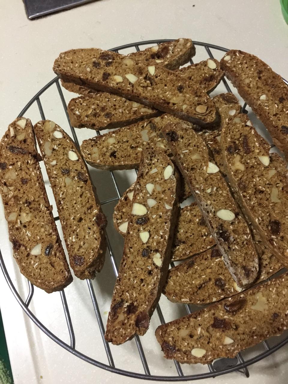 【健康零食】燕麦坚果意式脆饼
