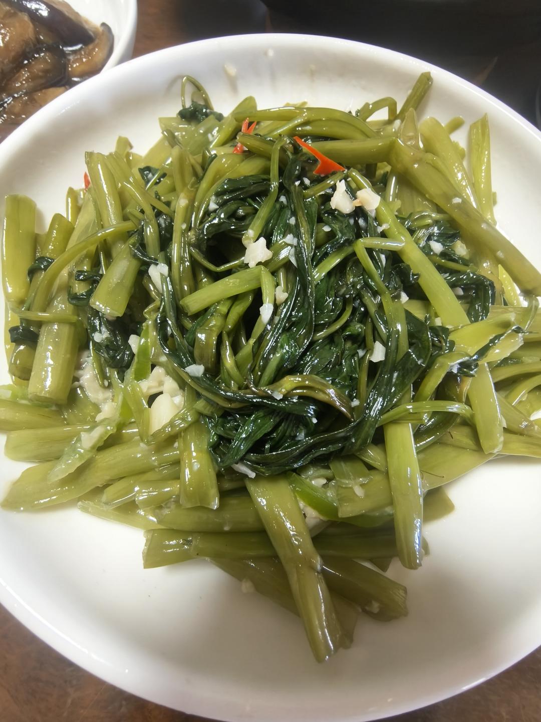 广东大排档风味椒丝腐乳炒空心菜