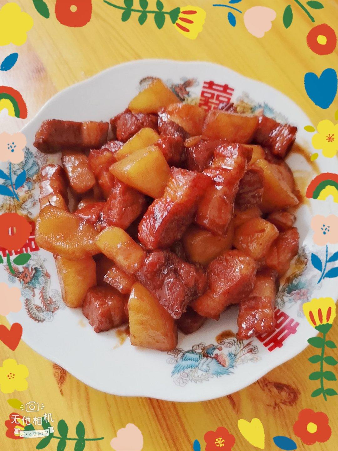 红烧肉炖土豆