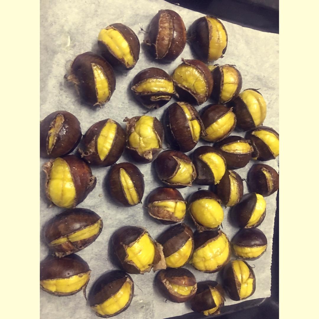 糖烤栗子（清甜版的烤箱“糖炒板栗”）