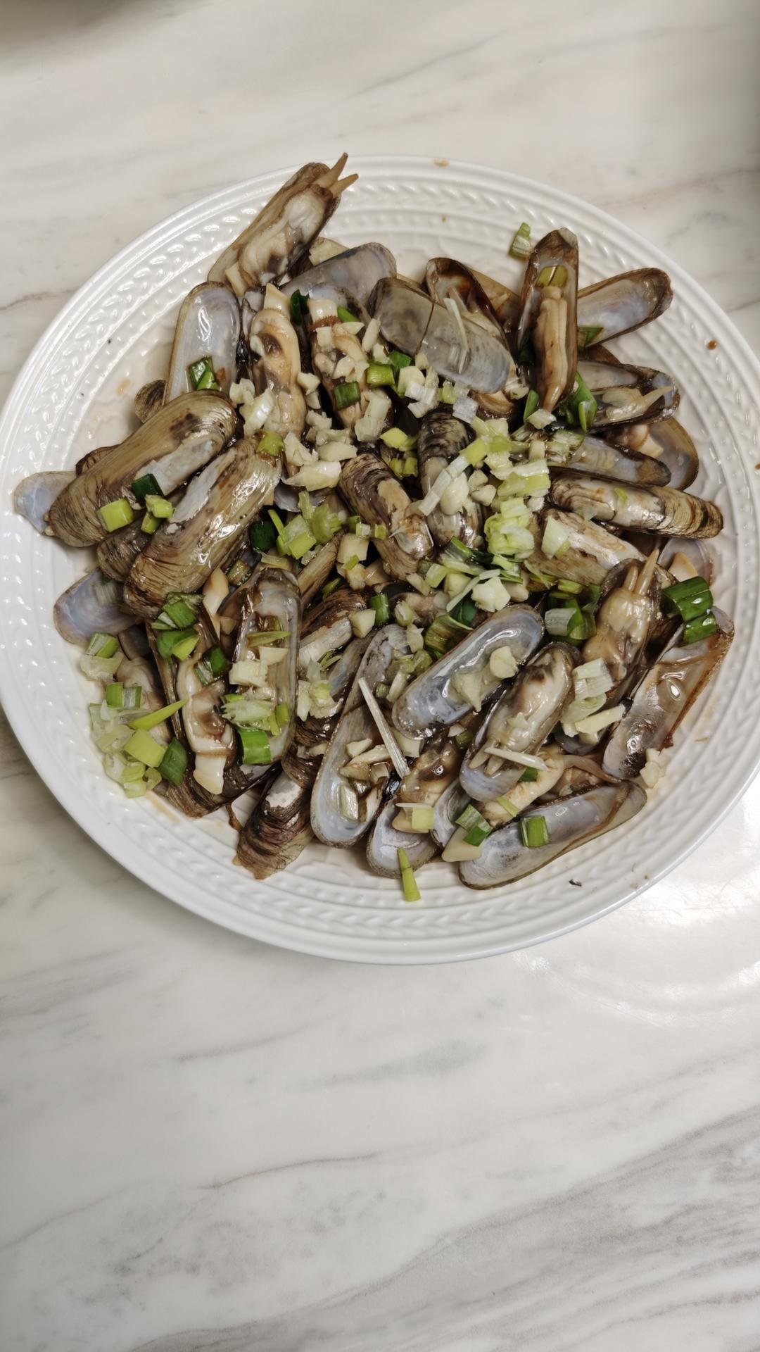 葱油蛏子