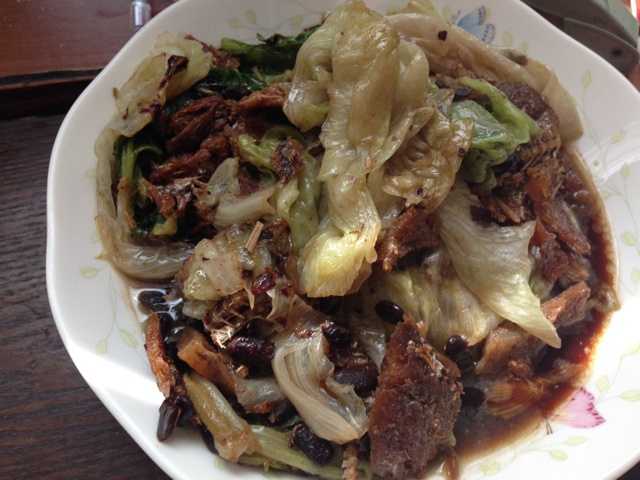 豆豉鲮鱼西生菜