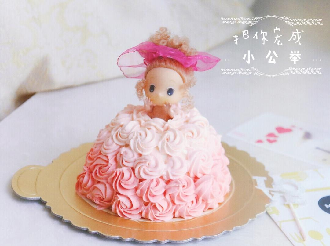 迷糊娃娃公主蛋糕【不需要买模具的】