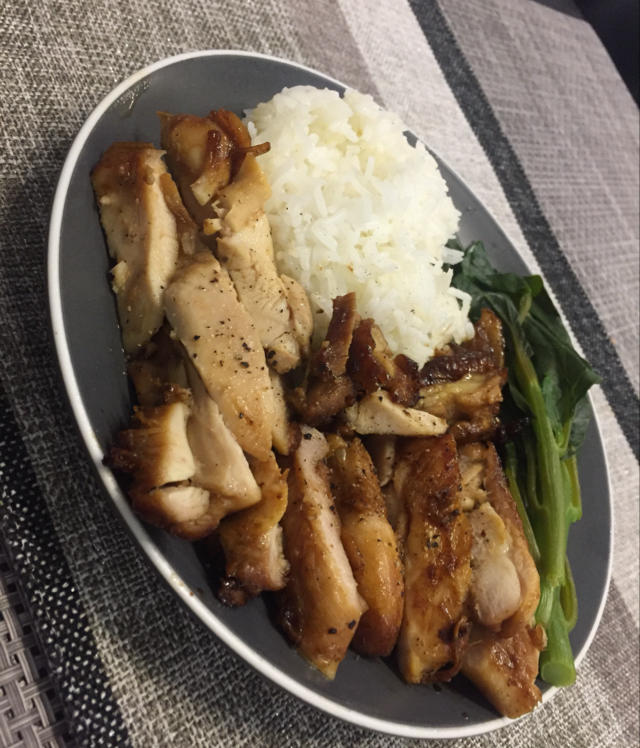 黑椒鸡腿饭