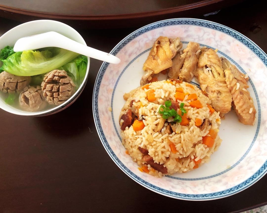 腊肠煲饭