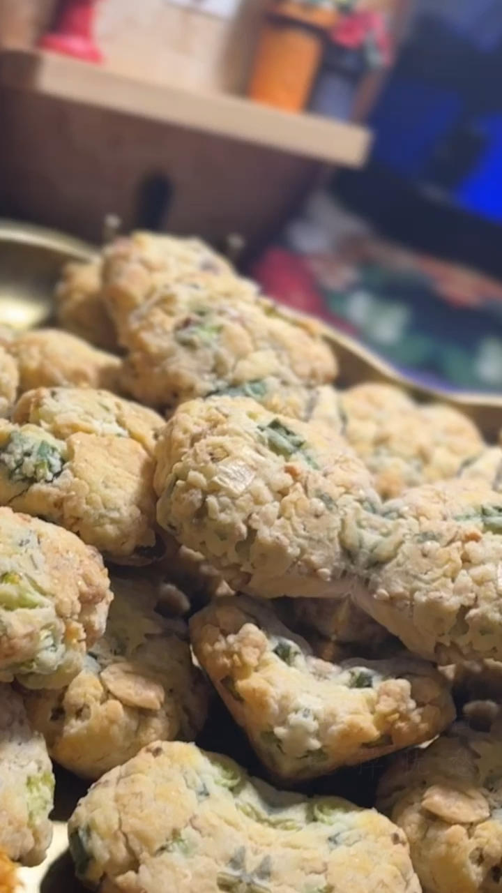 好吃又不油腻的葱花酥饼干