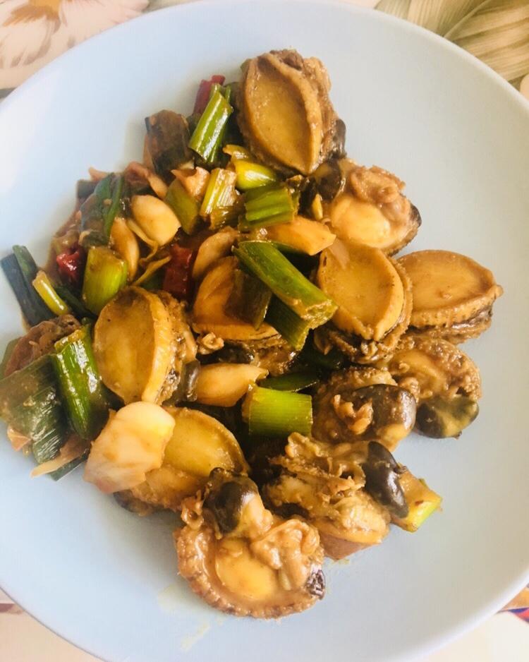 雨点儿rainbow做的炒小鲍鱼