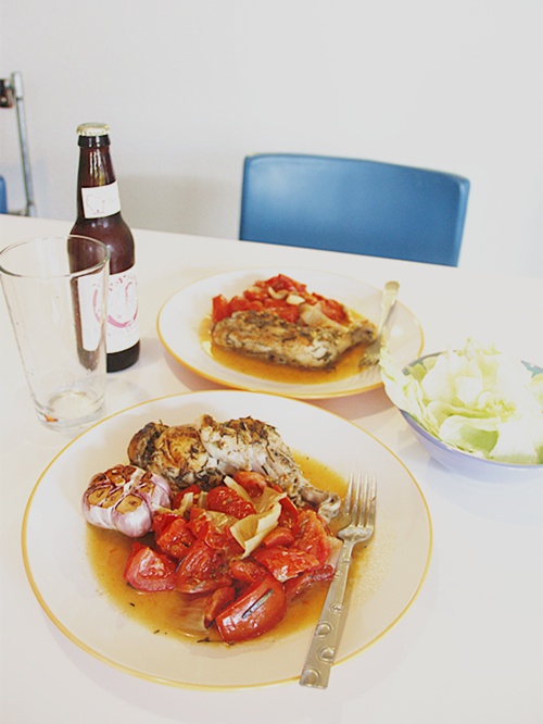 迷迭香番茄烤鸡腿/Roast chicken legs with rosemary and tomatoes