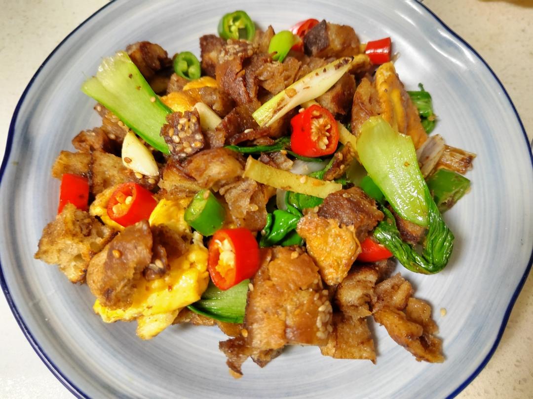 素炒烧饼（一人份）