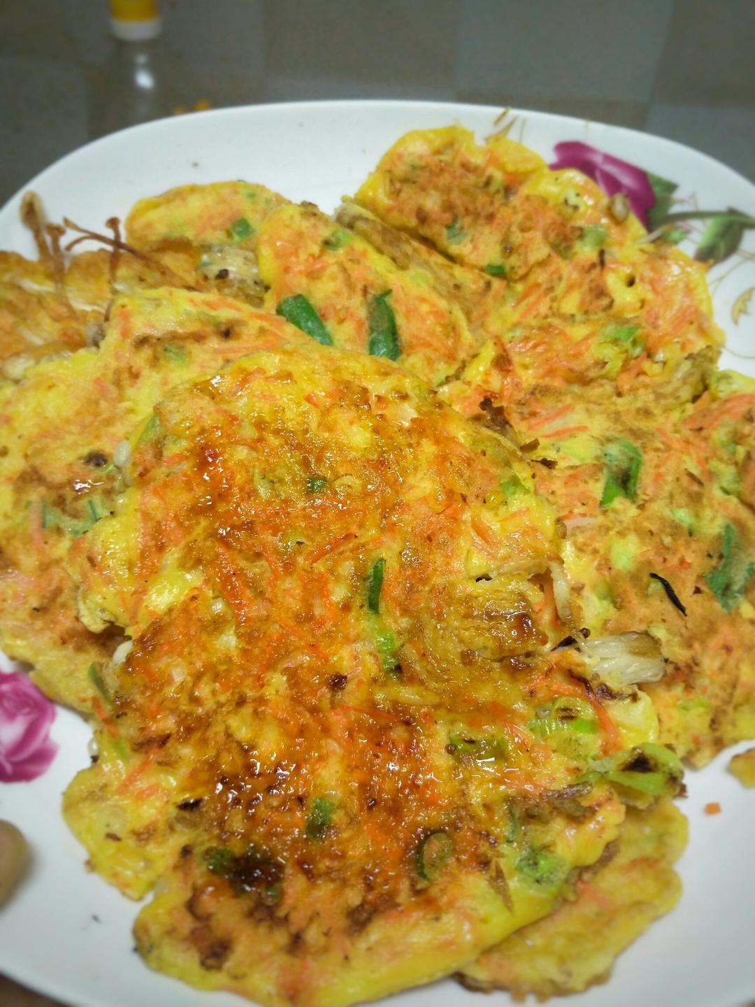 金针菇蛋饼
