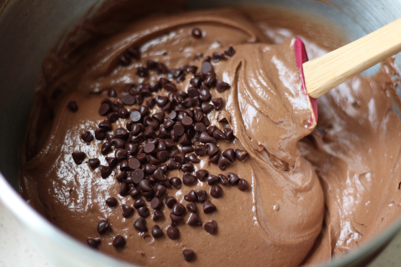 黑糖巧克力麦芬（黄油打发版）的做法 步骤8