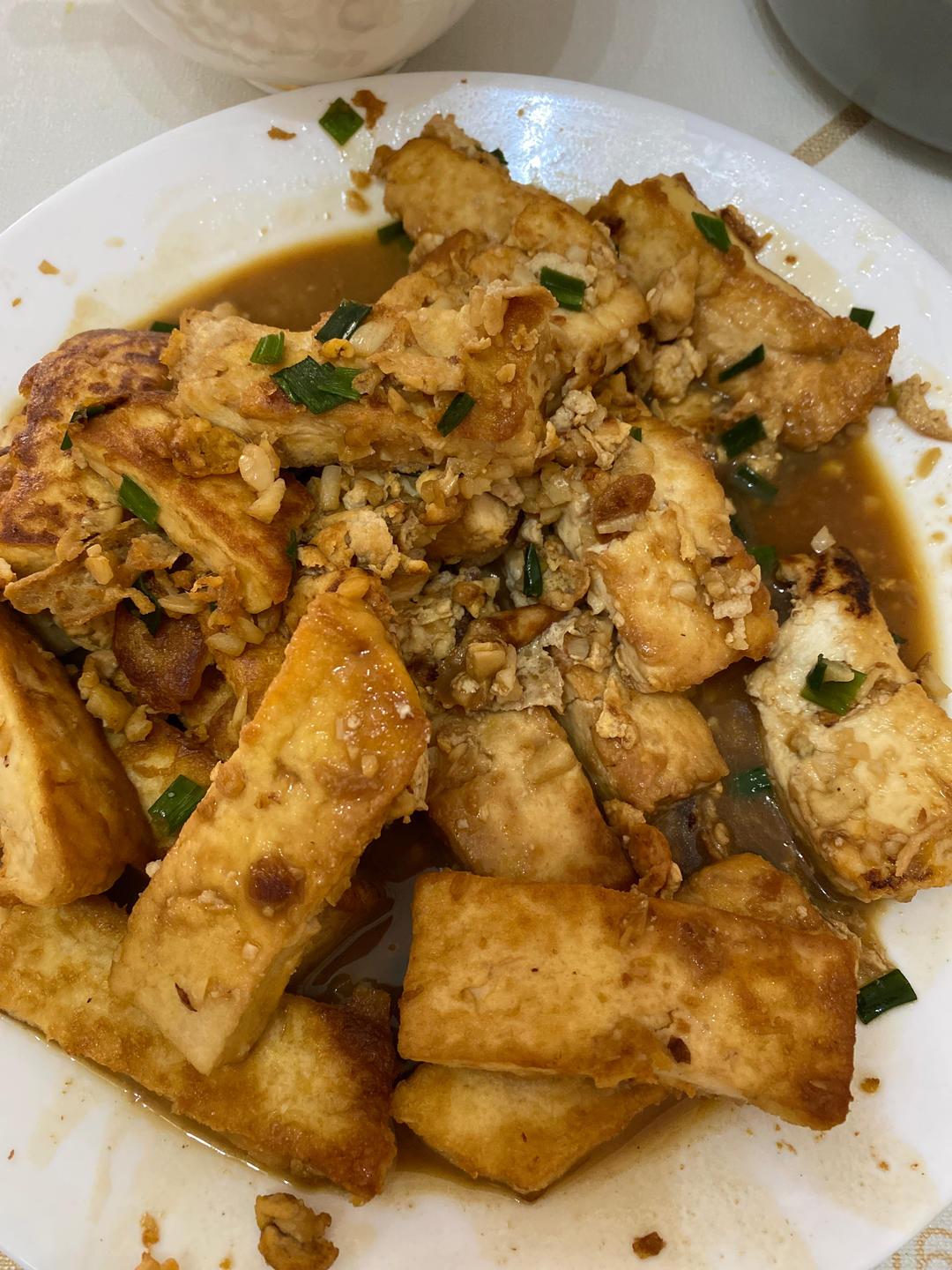 蒜香煎豆腐 炒鸡无敌美味